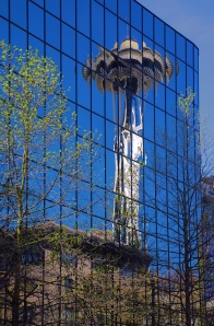 Seattle Space Needle Reflection Spring